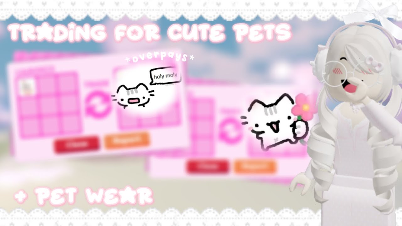 trading for *CUTE PETS* and PW !!😻💗 | adopt me ɞ ࣪  ˖ 