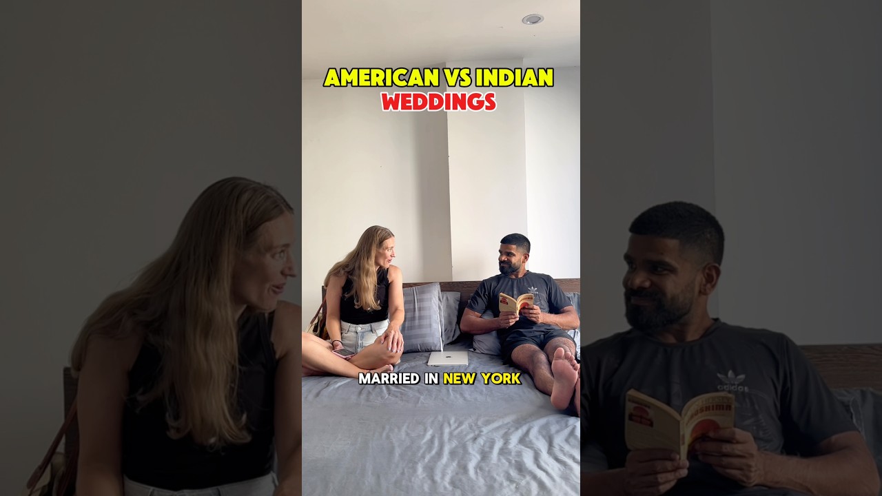 American vs Indian weddings 🇺🇸🇮🇳Part 1: American weddings 😮