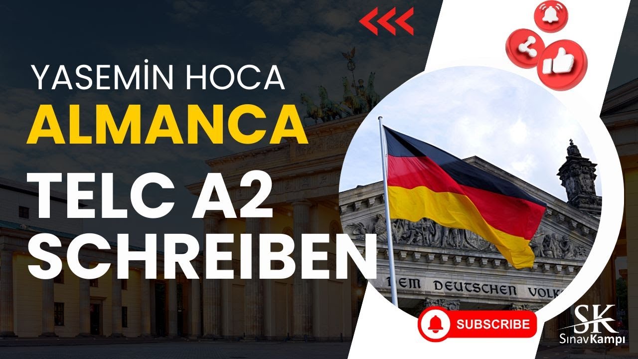 ALMANCA TELC A2 SCHREIBEN I YASEMİN HOCA