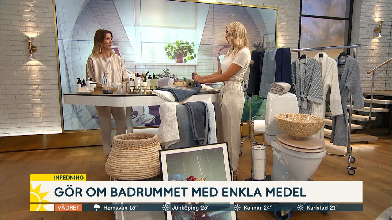 Inredaren: Gör om badrummet med enkla knep - Nyhetsmorgon (TV4)
