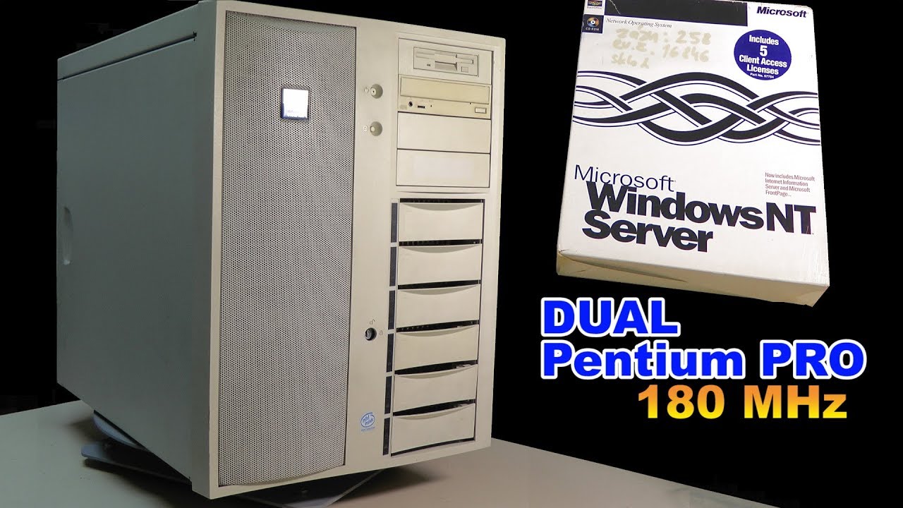 DELL PowerEdge 4100 с двумя Pentium PRO 180 MHz обзор- RETRO Hardware   ( субтитры на руссокм )