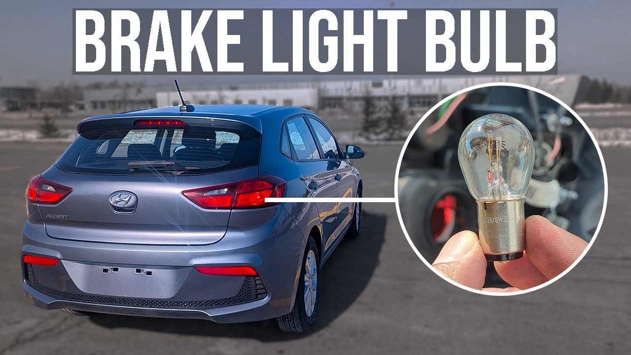 How to Replace Brake Light Bulb - Hyundai Accent Hatchback (2018-2023)