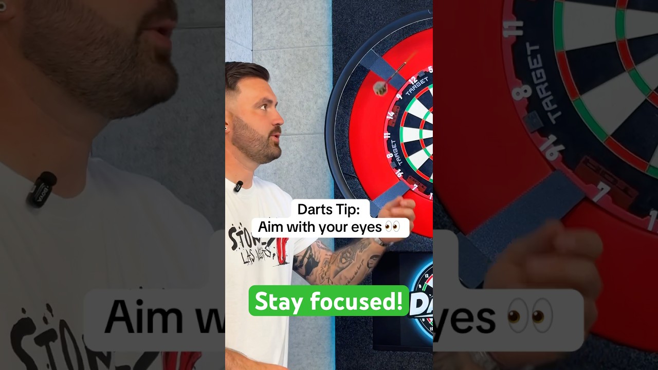 Darts Tip: Aim with your eyes 👀 your hand should follow your eyes, not the other way round. #darts