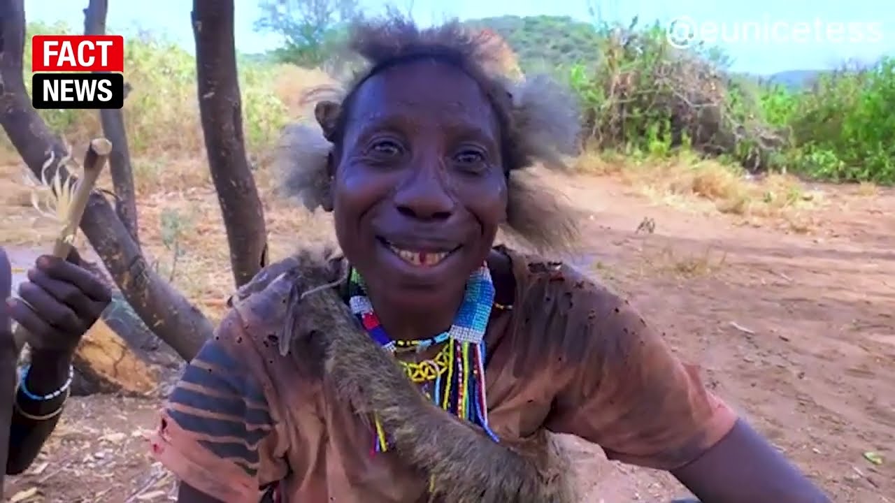 The Hadzabe tribe, one of the last remaining hunter-gatherer groups in Africa