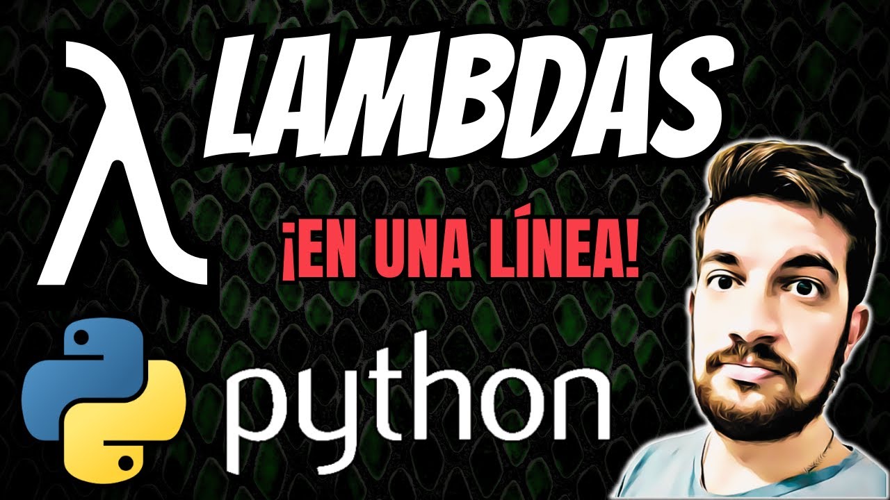 LAMBDAS en Python 🐍 FUNCIONES en UNA LÍNEA 😮