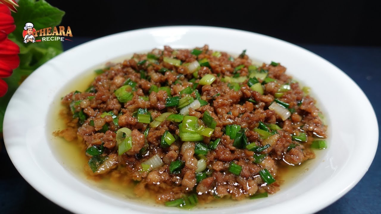 Fried ground pork for white rice  | របៀបធ្វើខ្លាញ់ស្រូបបាយ