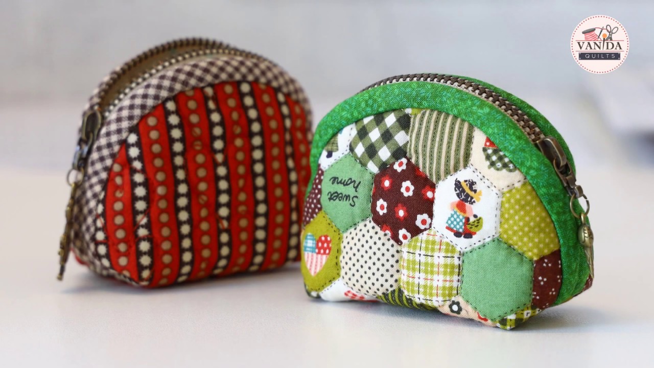 วิธีเย็บกระเป๋าใส่เหรียญ How To Make A Mini Purse by Vanida Quilts