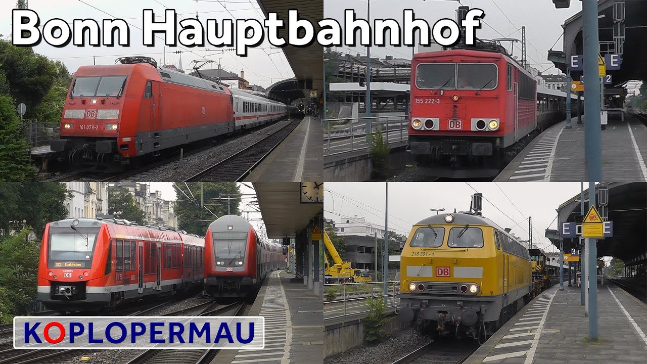 Treinen op station Bonn Hbf // Züge am Bonn Hauptbahnhof // German Train Compilation