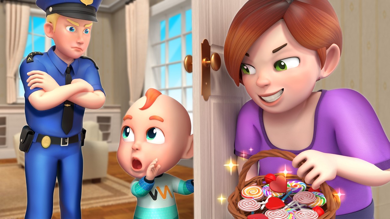 Never Open the Door to Strangers🚪🚓 | Police Safety Song for Kids | Rosoo Kids Songs & Nursery Rhymes