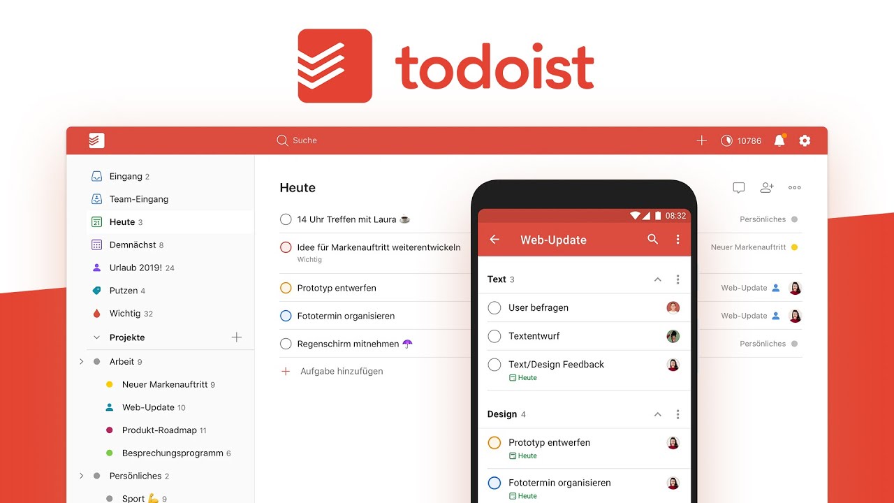 Todoist (Tutorial) Einfach To-Do-Listen, Aufgaben & Co. erstellen & verwalten