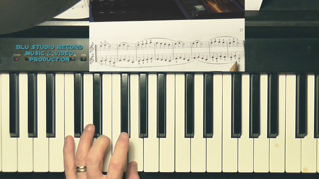 [31] Lezioni di pianoforte a mani unite - School of piano - Piano lesson - Beyer es. 22
