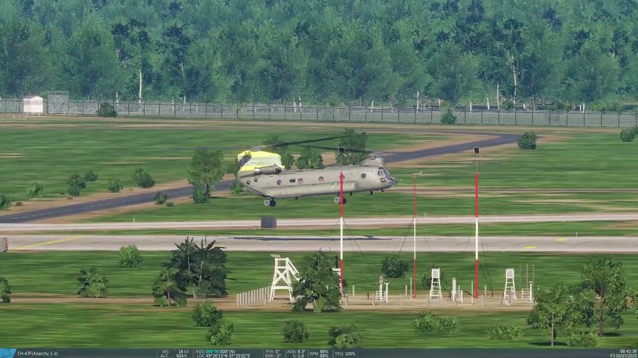 DCS Virtual Ramstein Airshow Chinook HC.6 Arrival