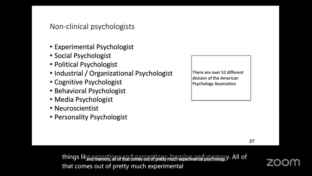 PSY 101-1 Introduction to Psychology 01/26 Class