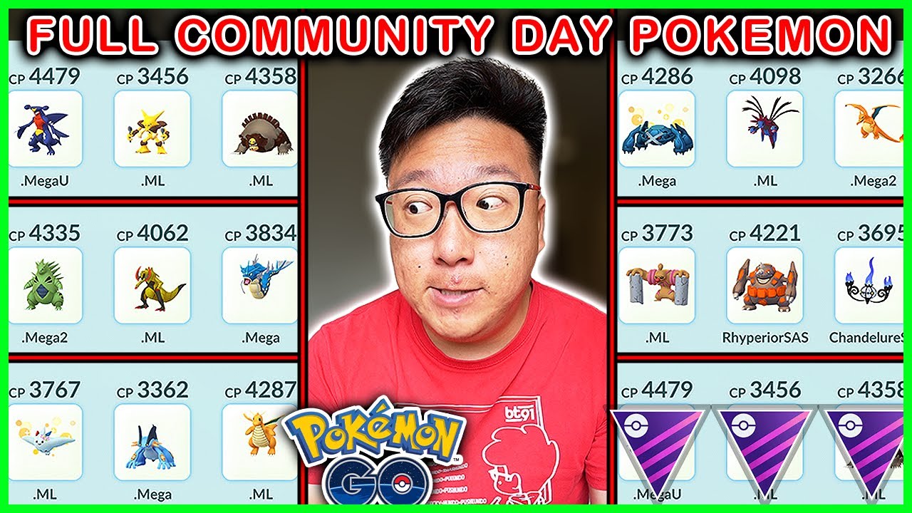 15 Unique Community Day Pokemon in the Go Battle Master League in Pokemon GO!