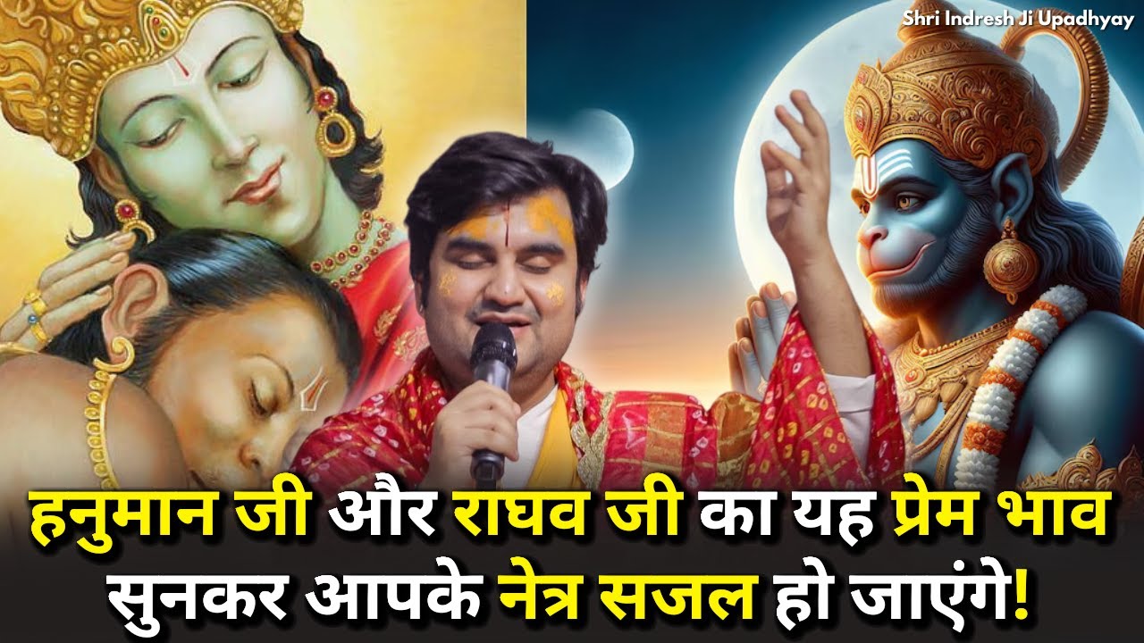 हनुमान जी और राघव जी का यह प्रेम भाव सुनकर आपके नेत्र सजल हो जाएंगे | Ramayan Katha by Indresh Ji