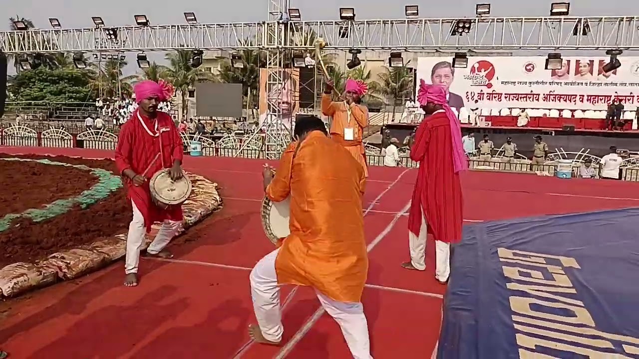 महाराष्ट्र केसरी स्पर्धेत कडाडली राजू आवळे यांची हलगी