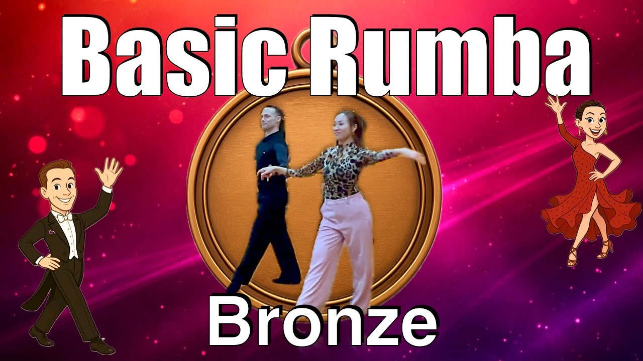 Bronze Rumba Figures – Just the Steps Tutorial | ブロンズルンバ｜ステップだけ練習動画 | Matthew Day & Celeste Kamite