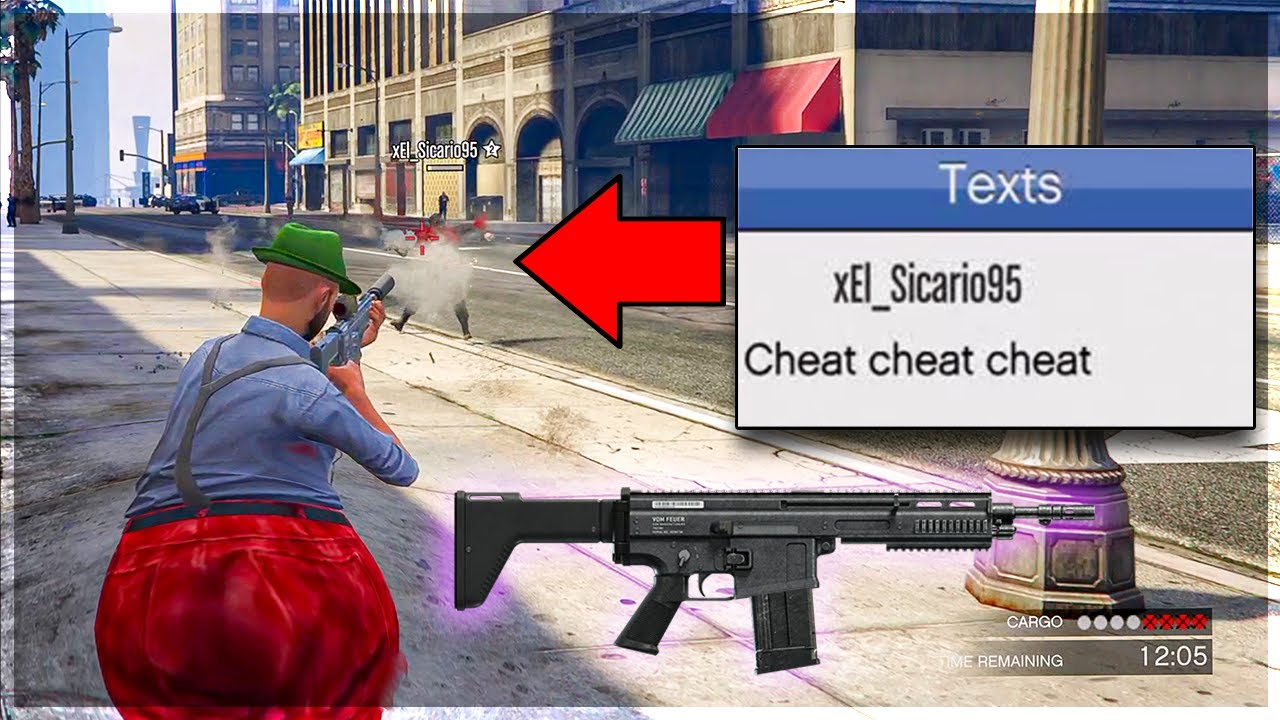 Ненавистник мгновенно пожалел, что затроллил мою тяжелую винтовку в GTA Online!!