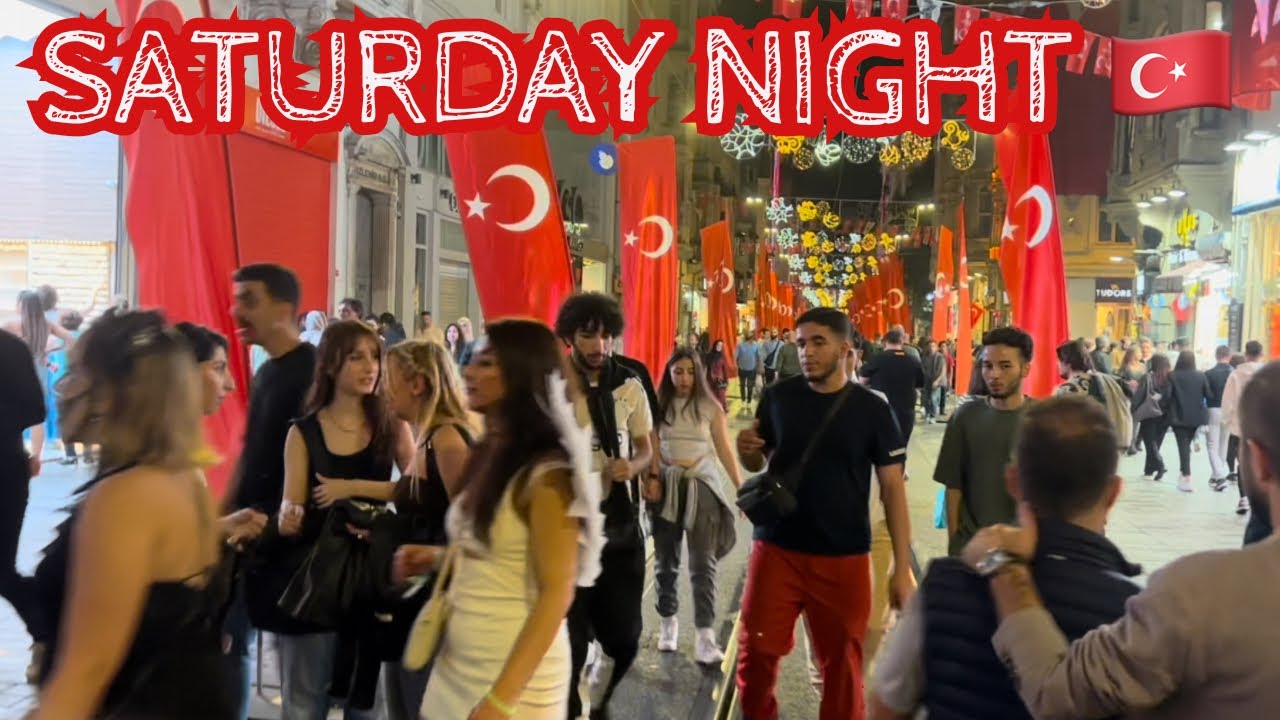 🥳 Saturday Nightlife in ISTANBUL! 🇹🇷 Beyoğlu Night Out!