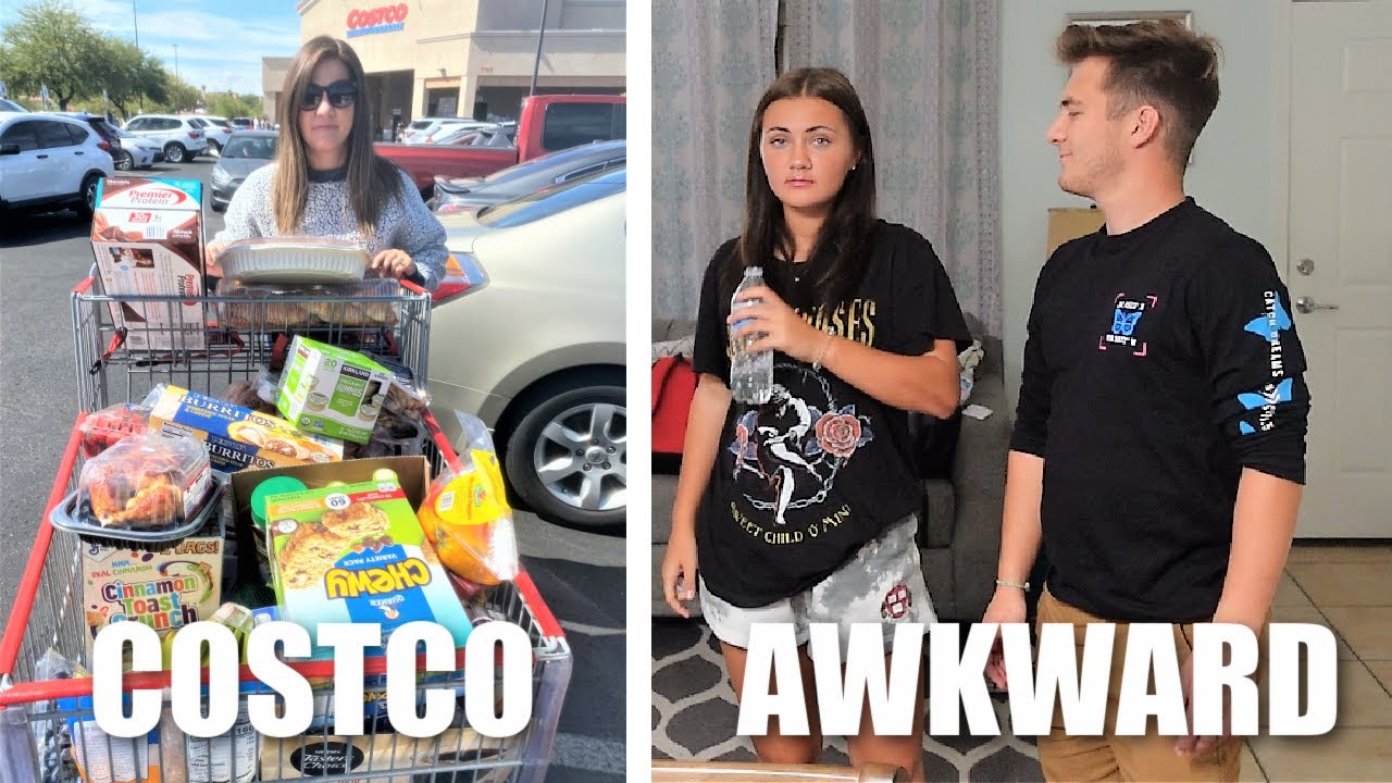 COSTCO SHOPPING FOR MASSIVE GROCERY HAUL + A LITTLE BIT OF AN AWKWARD MOMENT with Ashlynn &  Braden