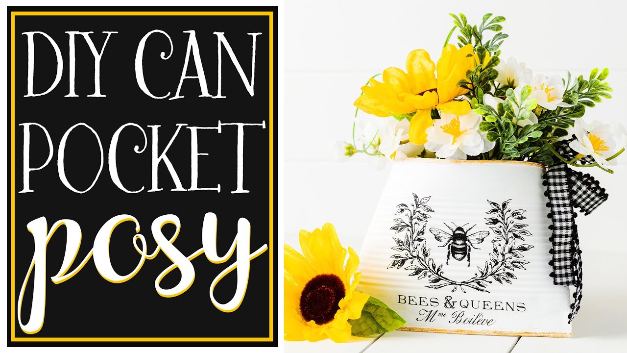 DIY Tin Can into Planter - Upcycle Tin Cans
