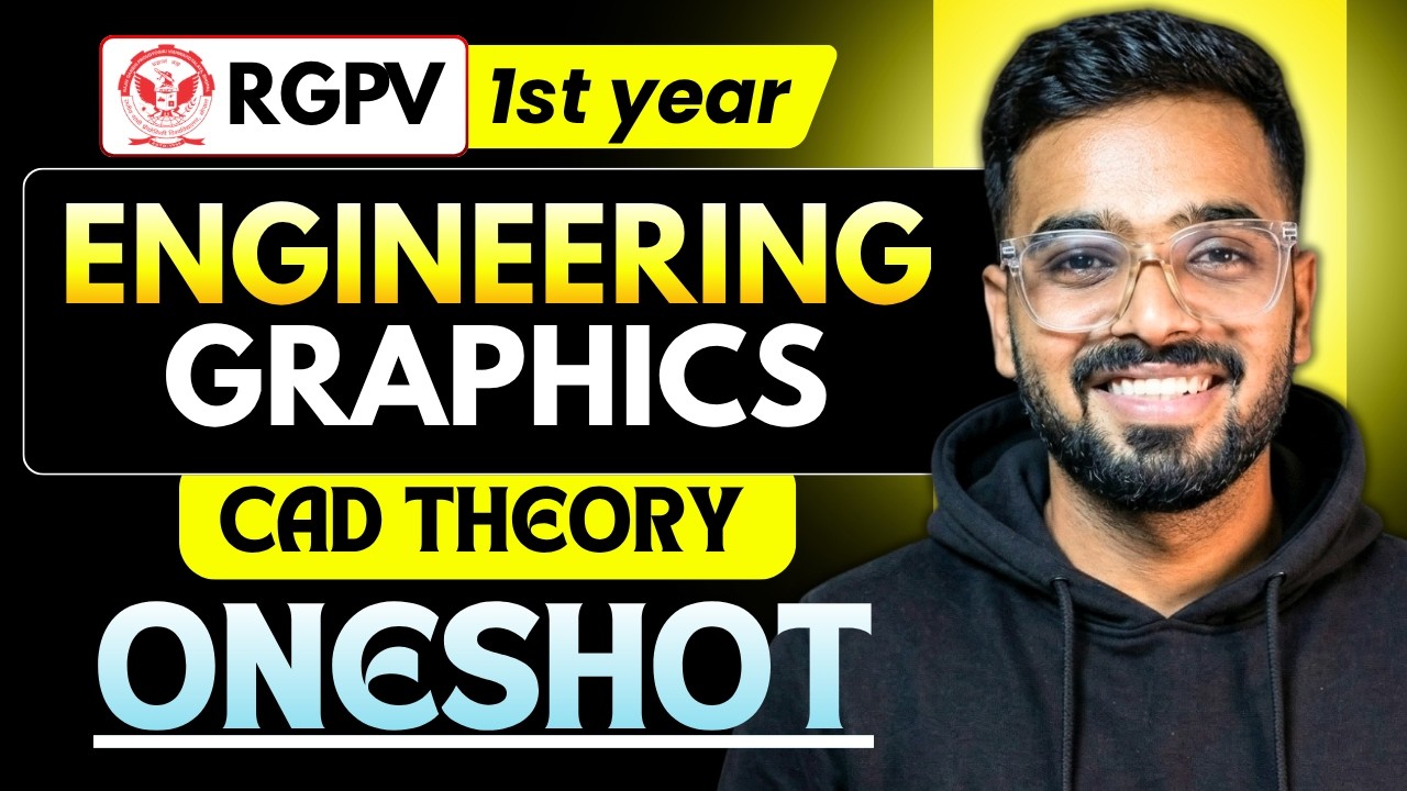 Engineering Graphics (CAD Theory) in 1 video | B.Tech Semester Exams