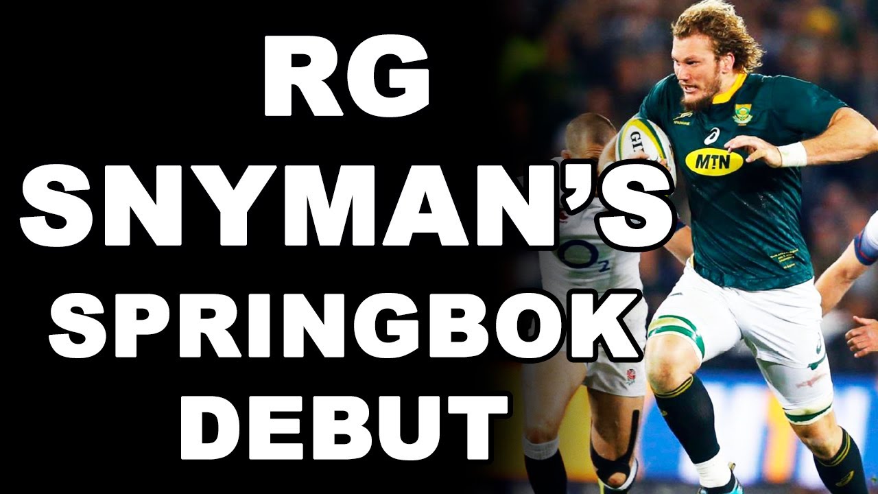 RG Snyman's Springbok Debut