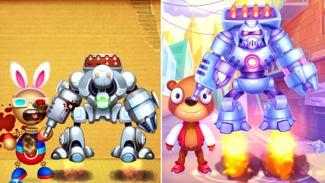 Kick the Buddy vs Despicable Bear vs Buddyman Kick 2 vs All Nano Weapons