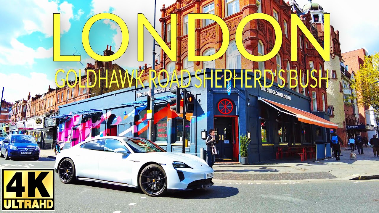 London Walking Tour | Goldhawk Road to Shepherd's Bush [4K]