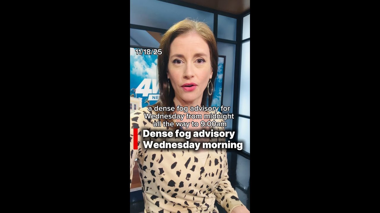 Dense fog advisory for Wednesday morning