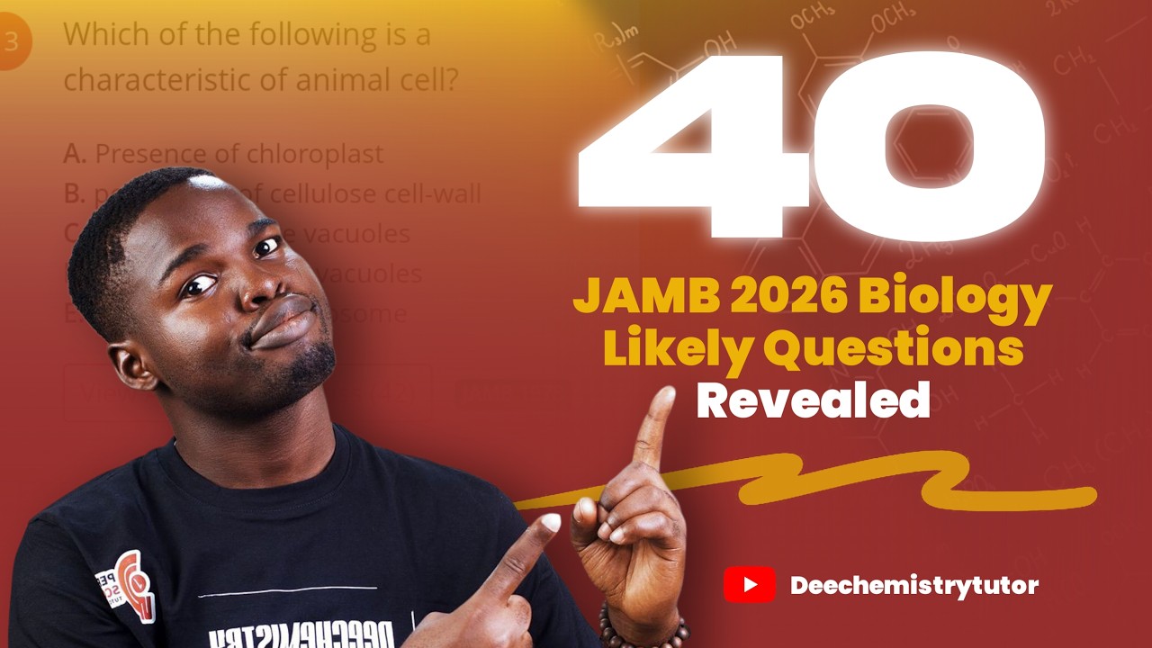 40 вероятных вопросов по биологии для экзамена JAMB 2026 (наберите 90+ баллов по биологии на экза...
