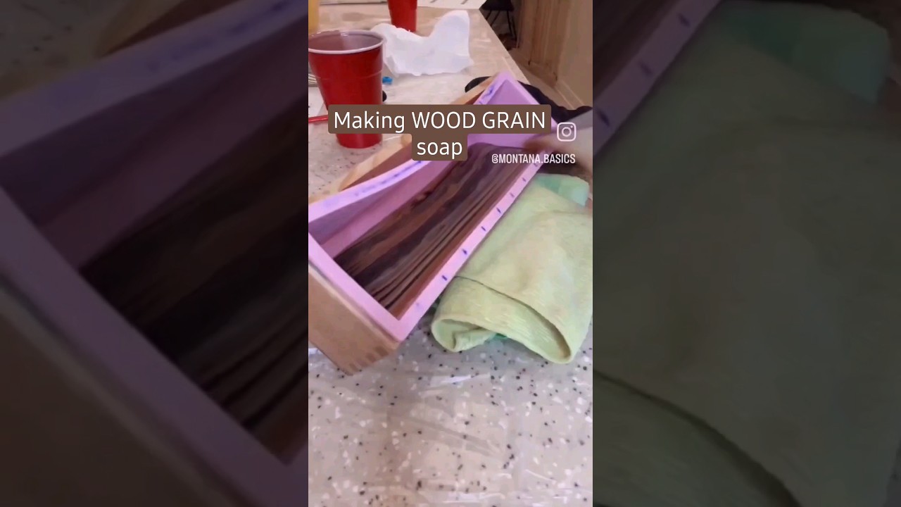 Make WOOD GRAIN soap! #montanabasics #bathandbody #handmadesoap #skincareproducts #madeinmontana