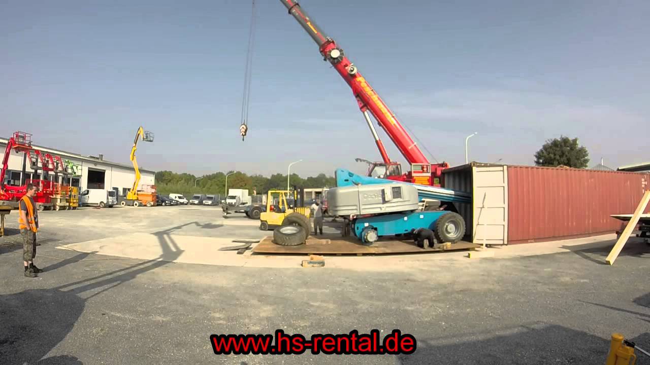 Genie S80 Container Loading