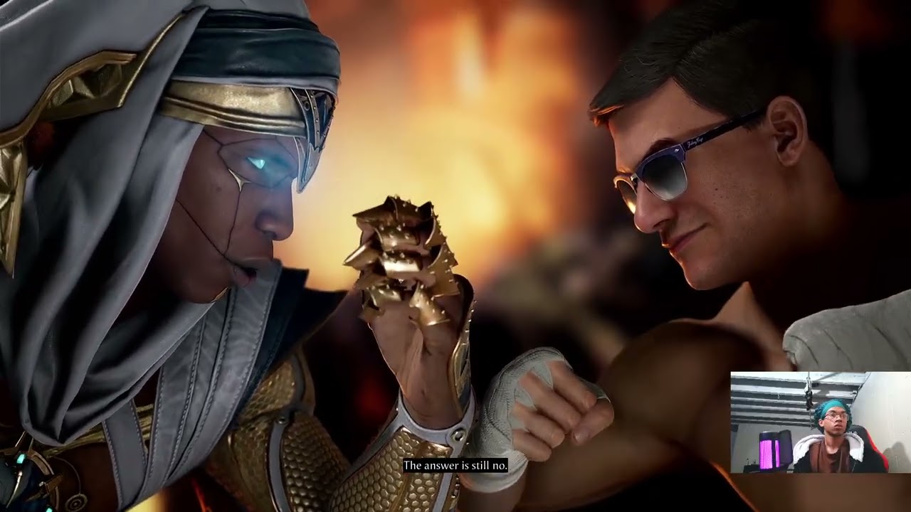 MK1  Geras VS Johnny Cage SET MORTAL KOMBAT 1 GAMEPLAY!!!