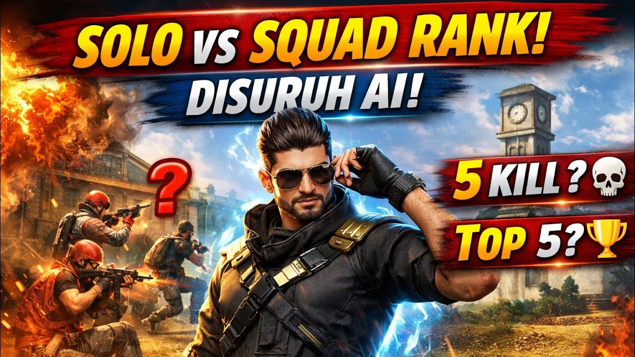 Gw cuma nurut AI.. Solo vs squad di rank Bermuda.. Harusnya gampang sih… harusnya.