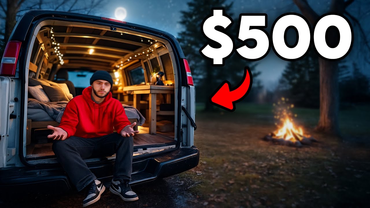 Я переоборудовал недорогой фургон менее чем за 500 долларов!