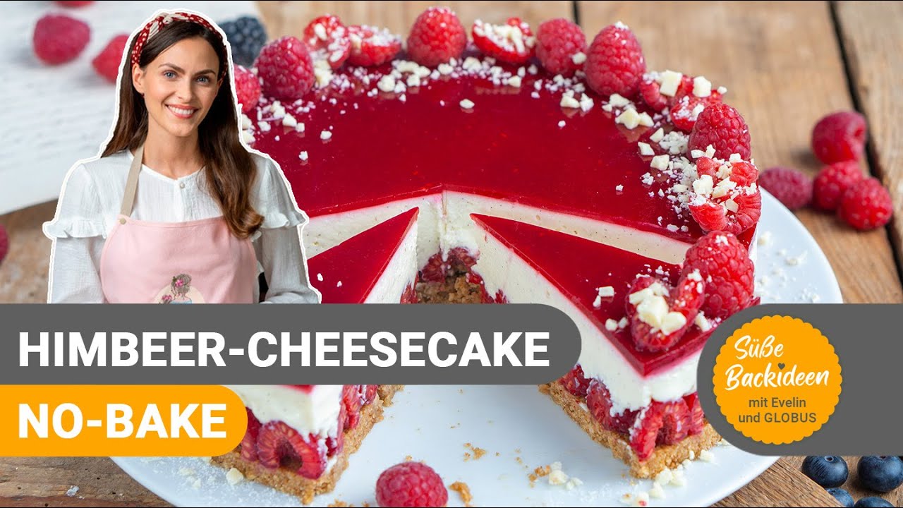 Himbeer-Cheesecake (ohne Backen) I Süße Backideen mit Evelin und GLOBUS