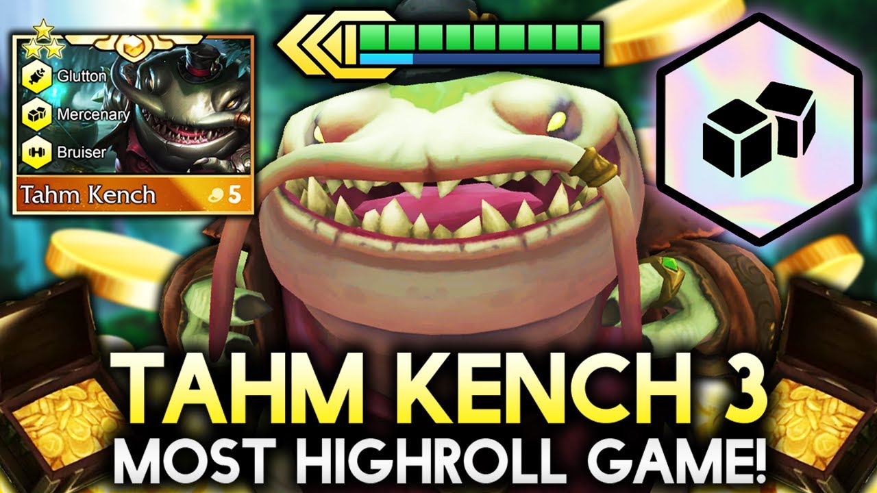 3 STAR TAHM KENCH WITH 7 MERCENARY OMEGA-HIGHROLL!! | Teamfight Tactics Patch