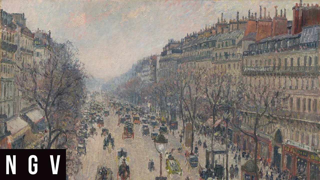Camille Pissarro’s Boulevard Montmartre, Morning, Cloudy Weather