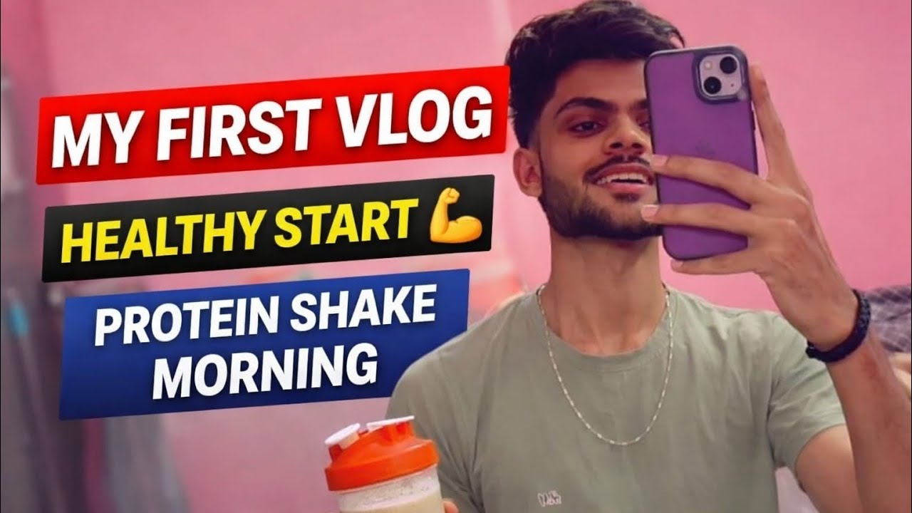 Aaj ka vlog – protein shake bana ke din ki healthy start 😄