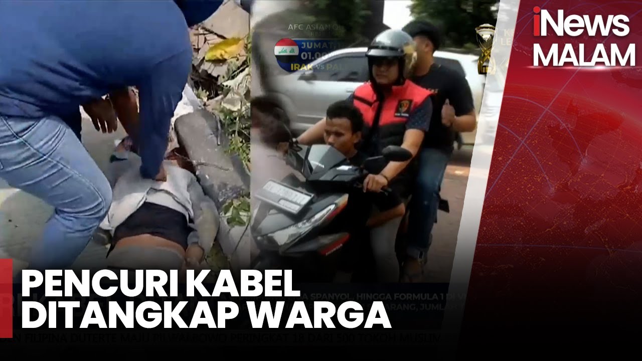 Pria Ditangkap Warga usai Kepergok Curi Kabel Listrik di Tambora, Jakarta Barat - iNews Malam 09/10