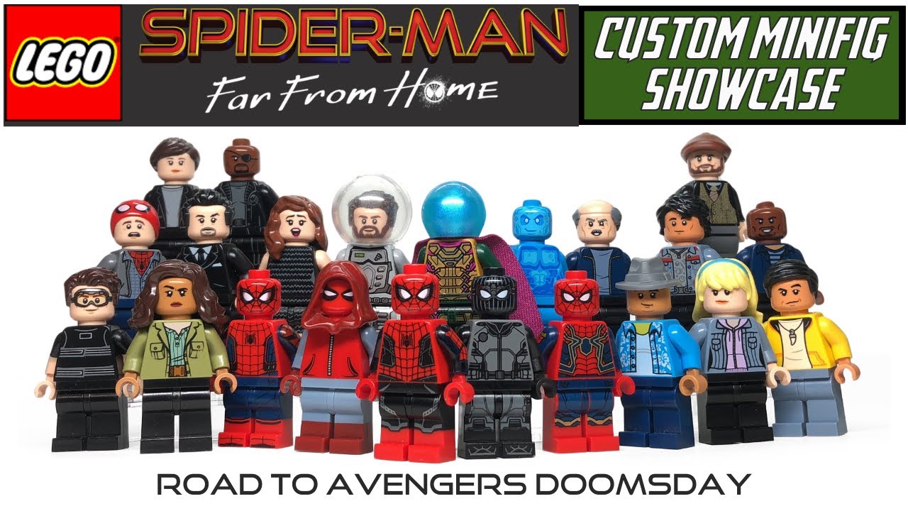 LEGO SPIDER-MAN FAR FROM HOME Custom Minifigure Showcase (Road to Avengers: Doomsday Update)