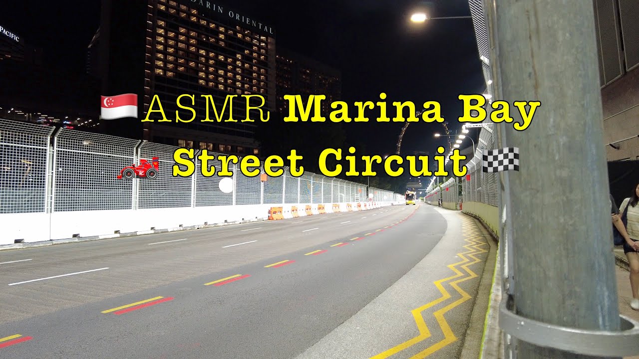 ASMR Night Walk - Singapore Grand Prix F1 Marina Bay Street Circuit 4K #singapore #f1 #nightrace