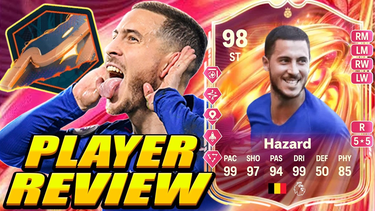 ЛЕГЕНДА &laquo;ЧЕЛСИ&raquo; СНОВА НЕВОЗМОЖНА В ИГРАХ! 🔥🇧🇪 Обзор героя Хазарда (98 FUTTIES)! ЛУЧШИЙ ЛЕВЫЙ ВИНГ...