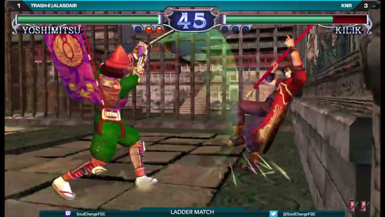 [Soul Calibur 2] KNR (Kilik) vs Trash-e|Alasdair (Yoshimitsu) time-traveling ladder match for #1!
