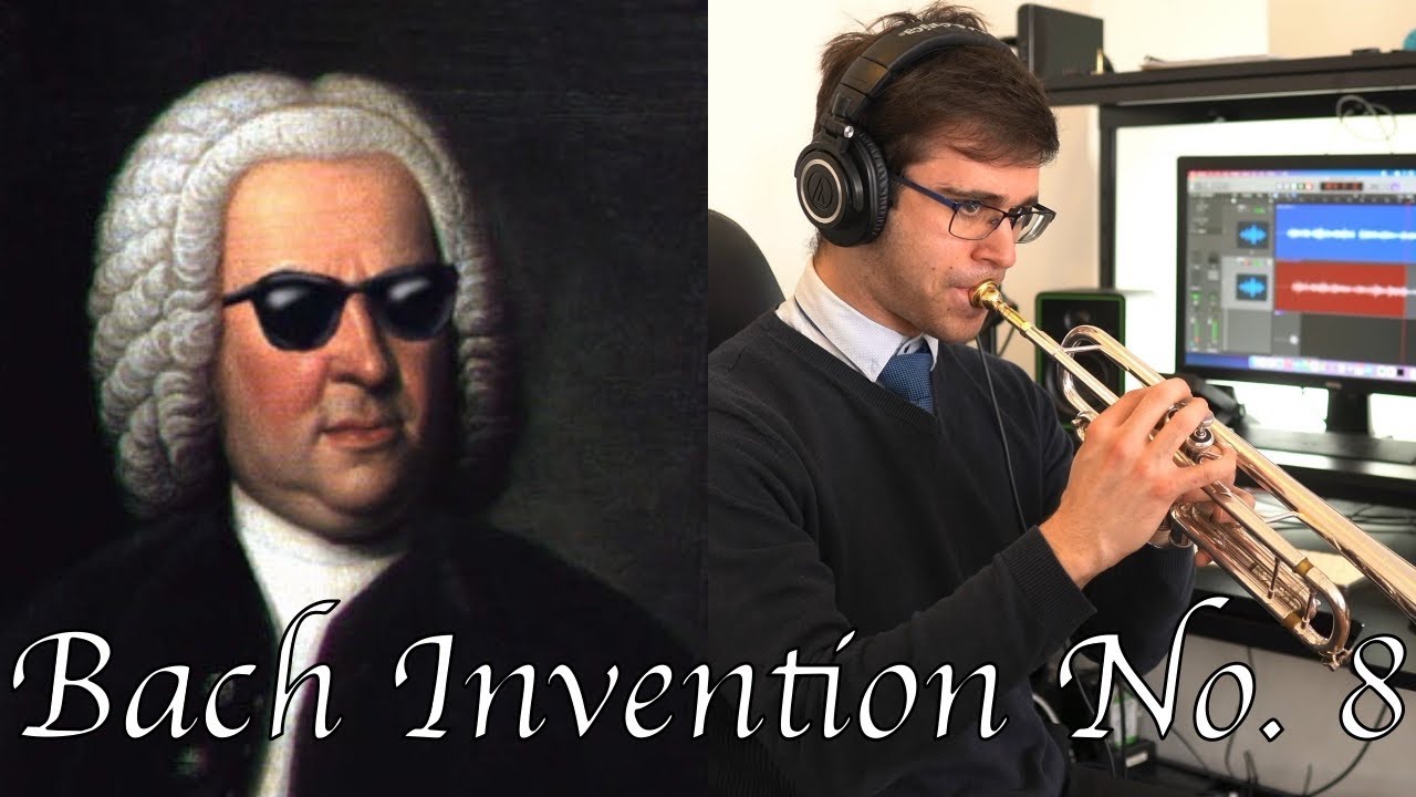 Bach Piano Invention No 8 but on trumpet