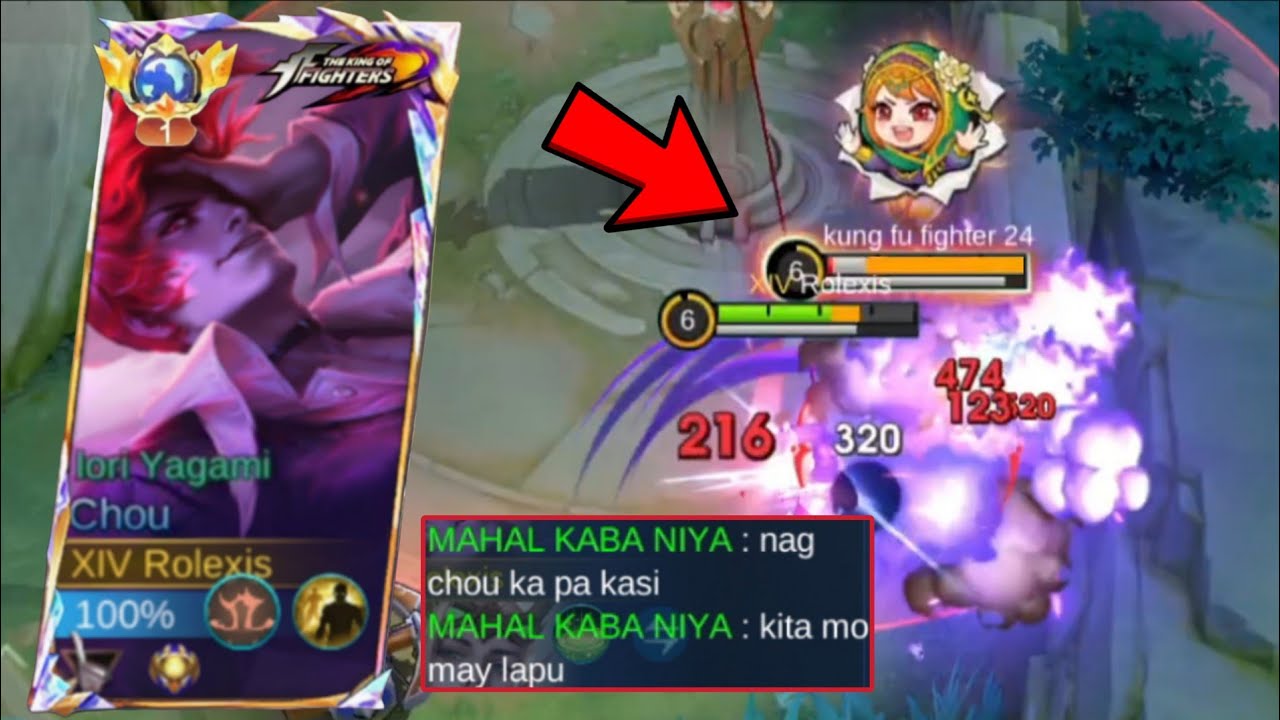 He said he’s scared of Lapu… so I destroyed him in EXP lane 😭 (Chou)