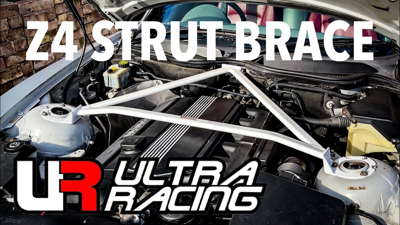 BMW Z4 Ultra Racing Strut Brace Install and Review