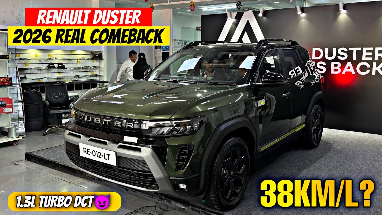 Renault Duster 2026 Real Comeback | 38 KM/L सच में?🙀 Renault Duster 2026 1.3L Turbo DCT Review
