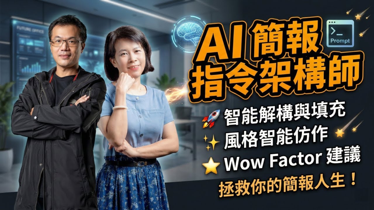 班親會救星！從混亂想法到專業簡報，AI 指令架構全攻略